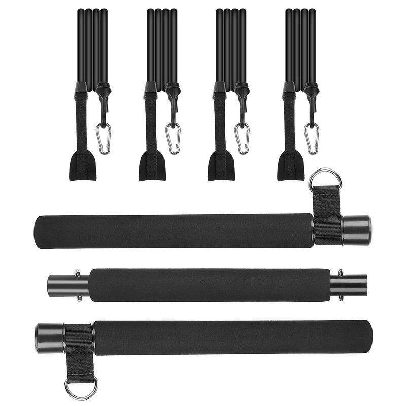 Pilates Bar Kit with 4 Resistance Bands Fitness - DailySale