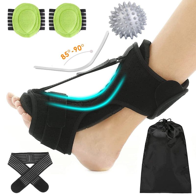 Plantar Fasciitis Night Splint Adjustable Foot Orthotic Brace Wellness - DailySale