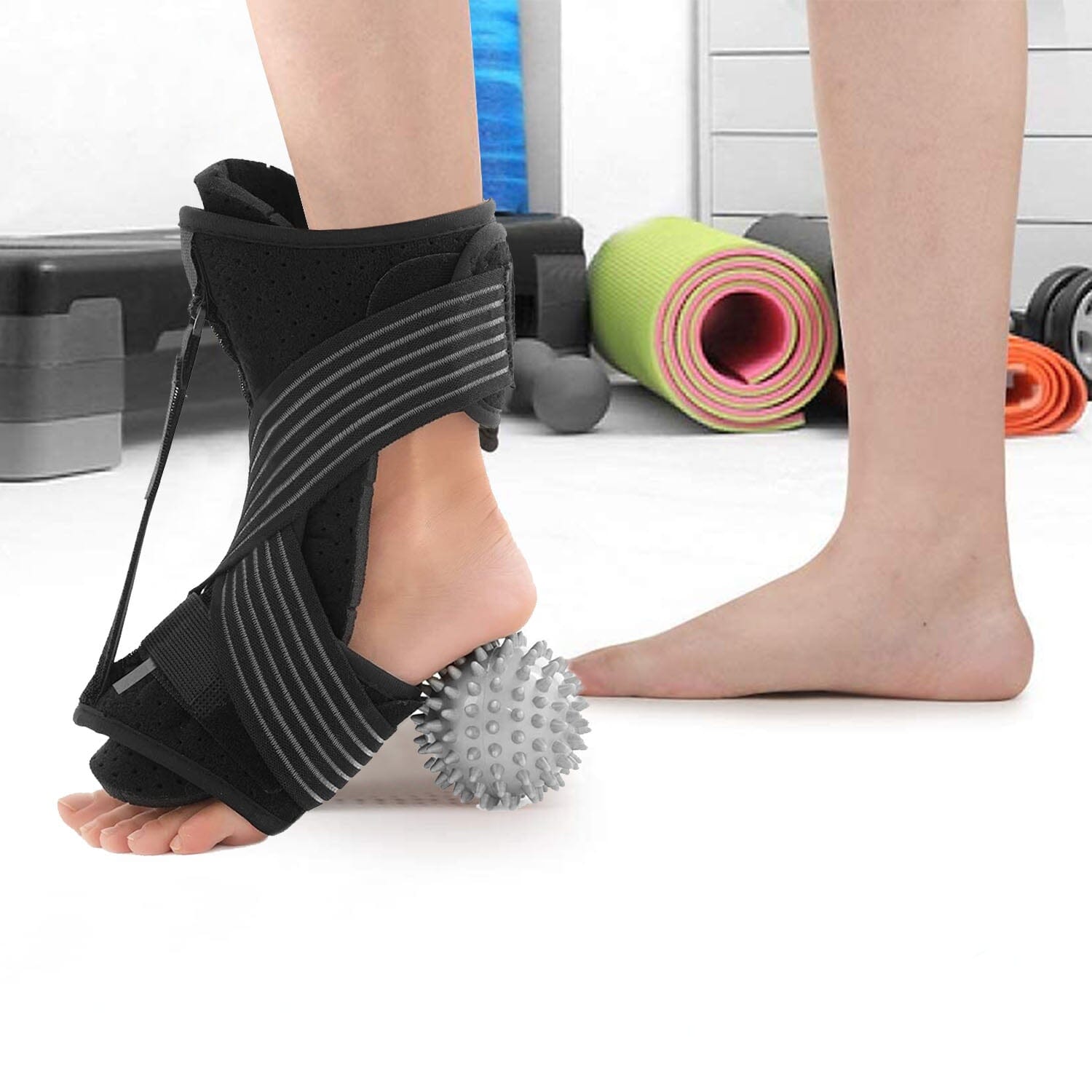 Plantar Fasciitis Night Splint Adjustable Foot Orthotic Brace Wellness - DailySale