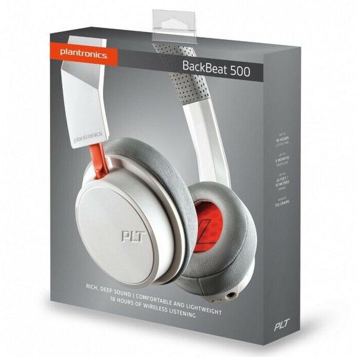 Plantronics BackBeat 500 Wireless Bluetooth Headphones Memory Foam Headphones - DailySale