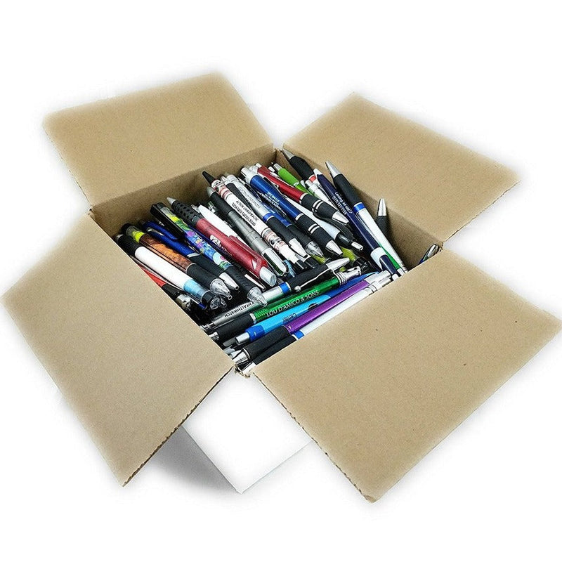 Plastic Retractable Ballpoint Ink Pens Misprint Art & Craft Supplies 50-Pack - DailySale