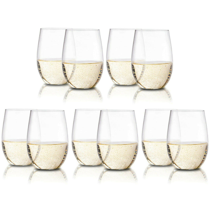 Plastic Stemless Wine Glasses by En Soiree Kitchen & Dining 10-Pack - DailySale