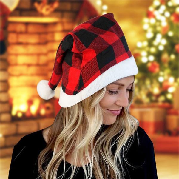 Plush Knitted Christmas Hat Holiday Decor & Apparel - DailySale