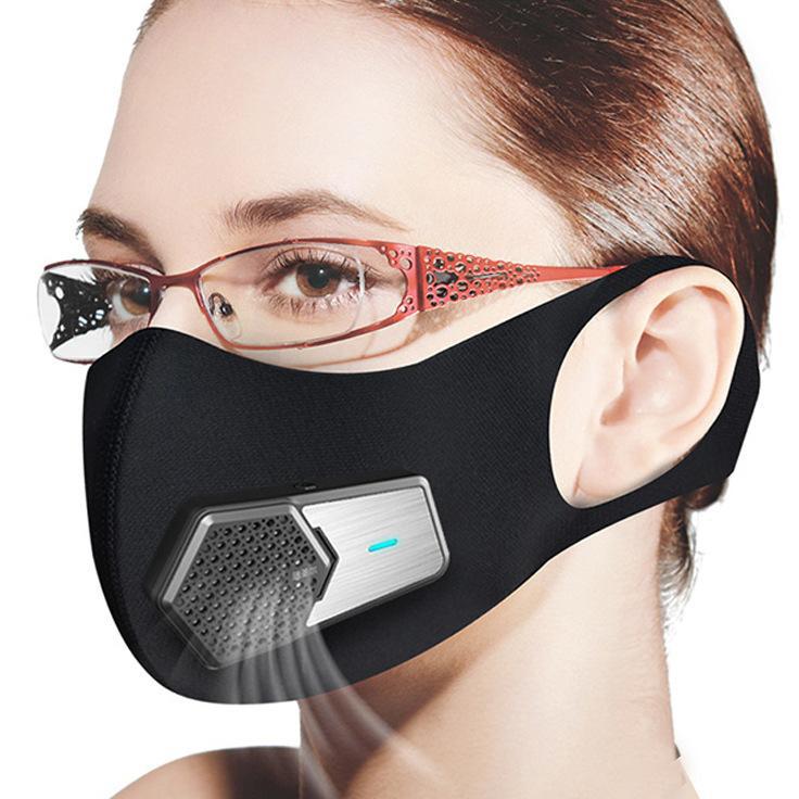 PM2.5 Dustproof Smart Electric Fan Breathable Mask Face Masks & PPE - DailySale