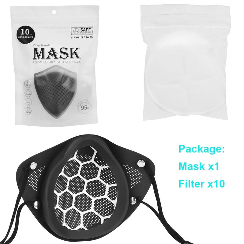 PM2.5 Mouth Nose Disconnect-type Reusable Washable Silicone Mask Wellness & Fitness - DailySale