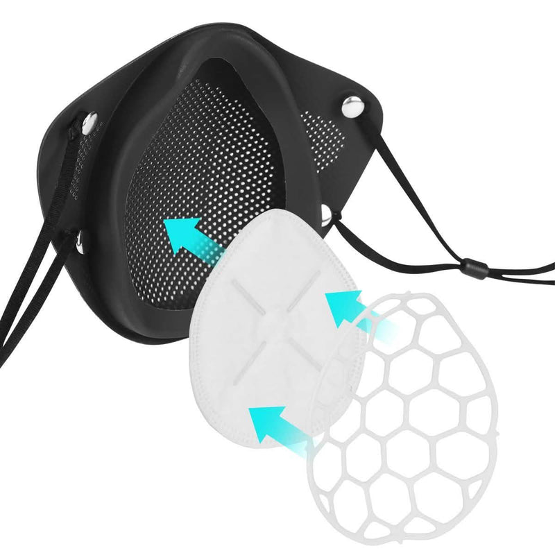 PM2.5 Mouth Nose Disconnect-type Reusable Washable Silicone Mask Wellness & Fitness - DailySale