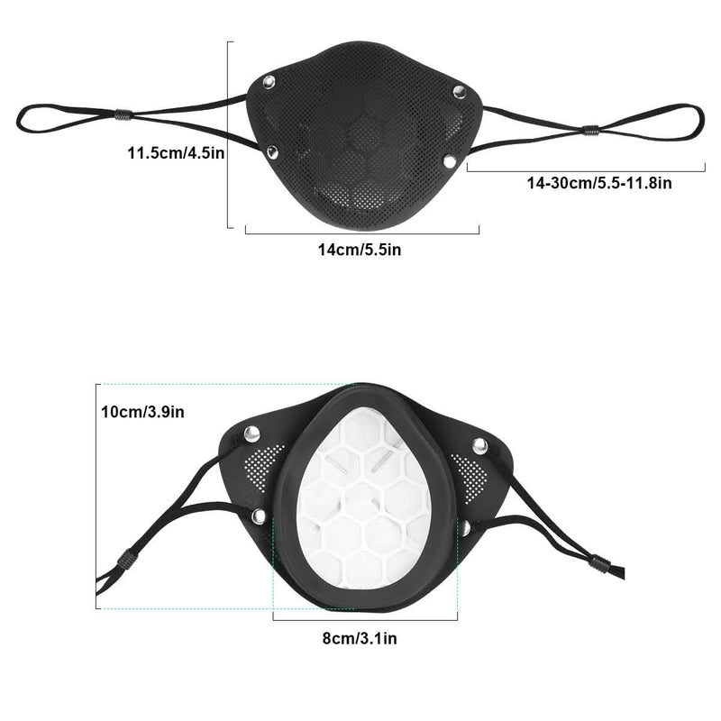 PM2.5 Mouth Nose Disconnect-type Reusable Washable Silicone Mask Wellness & Fitness - DailySale