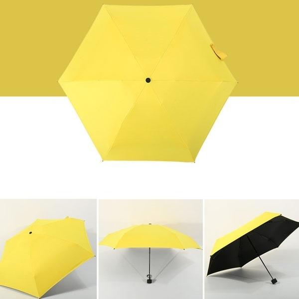 Pocket Folding Umbrella Sports & Outdoors Yellow - DailySale