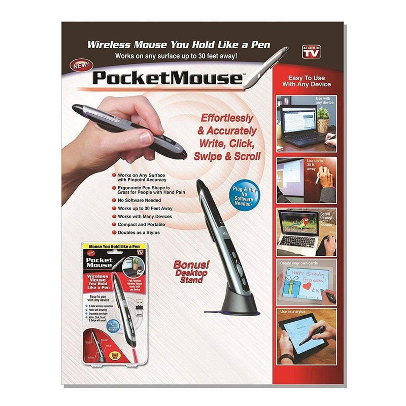 Pocket Mouse Wireless Optical Digital Pen Mouse & Stylus Gadgets & Accessories - DailySale