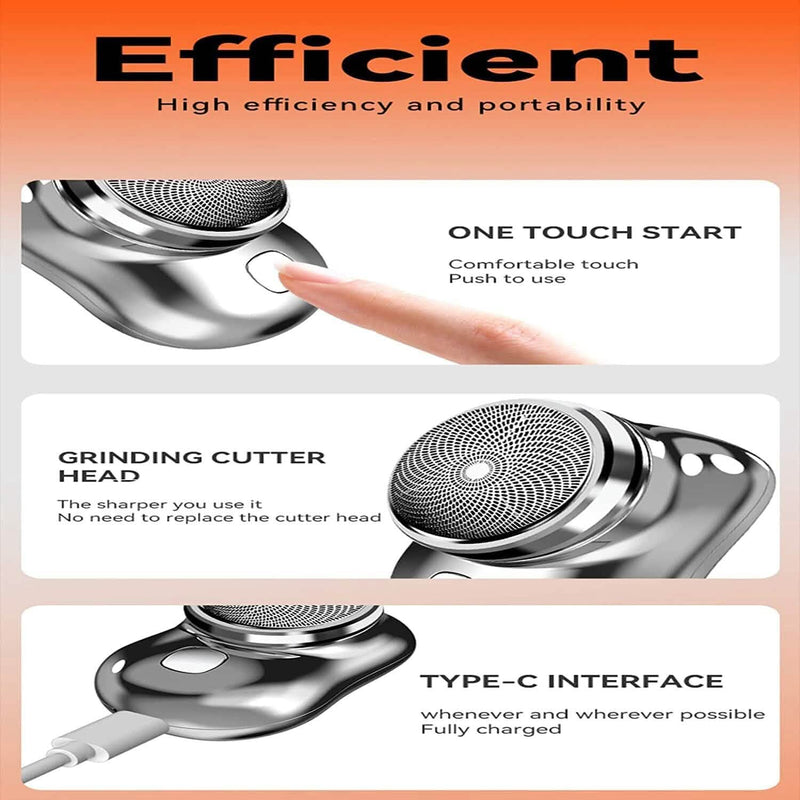 Pocket Size Portable Shaver Wet and Dry Mens Razor USB Rechargeable Shaver Men's Grooming - DailySale