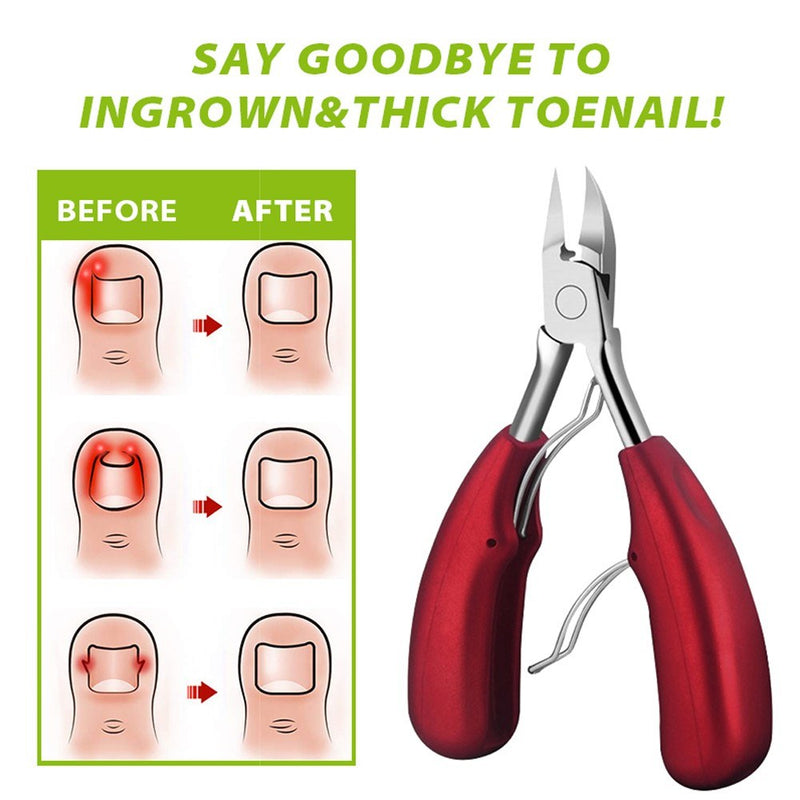 Ingrown Thick Toe Nail Clippers for Podiatrist Seniors Elderly Trimmers  Nippers