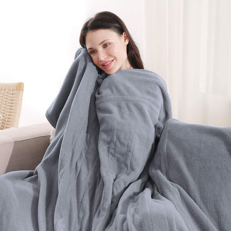Polar Fleece Full Body Warming Premium Microfiber Sofa Blankets Bedding - DailySale
