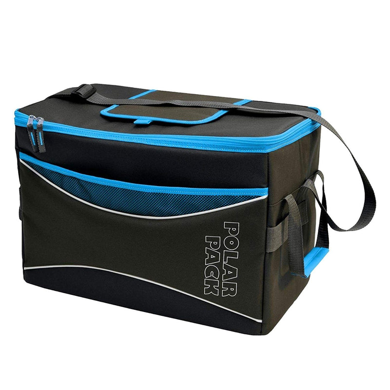 Polar Pack Extra Large 48 Can Insulated Collapsible Cooler Bag - Assorted Colors Sports & Outdoors Turquoise - DailySale