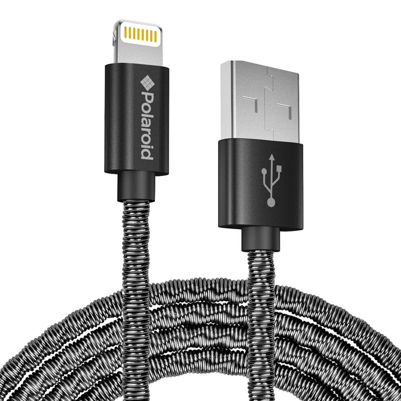 Polaroid Apple Certified 5 Ft. Lightning Cable Mobile Accessories Black - DailySale