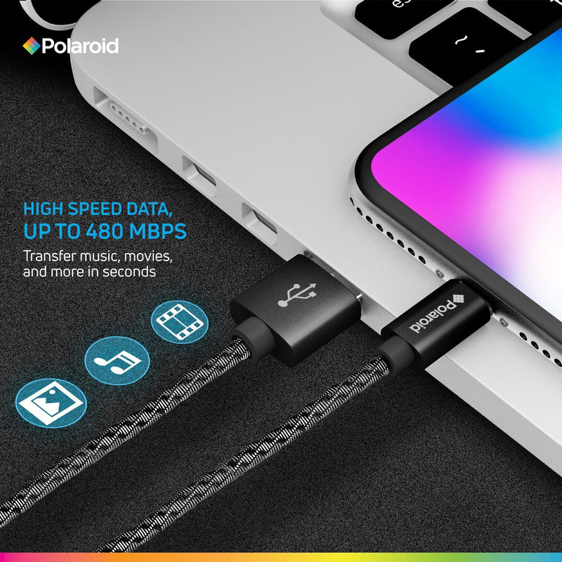 Polaroid Apple Certified 5 Ft. Lightning Cable Mobile Accessories - DailySale
