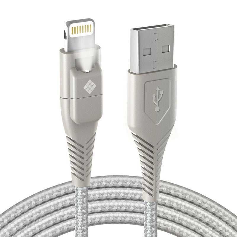 Polaroid Apple MFi Certified 5 Ft. Lightning Cable Mobile Accessories Silver - DailySale