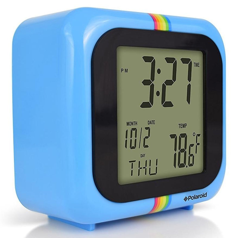 Polaroid Desktop Digital Clock - Assorted Colors Home Essentials Blue - DailySale
