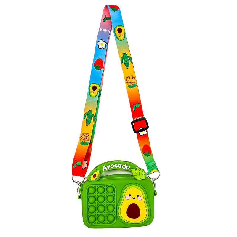 Pop-it Bubble Fidget Handbag for Kids Toys & Games Rectangular Avocado - DailySale