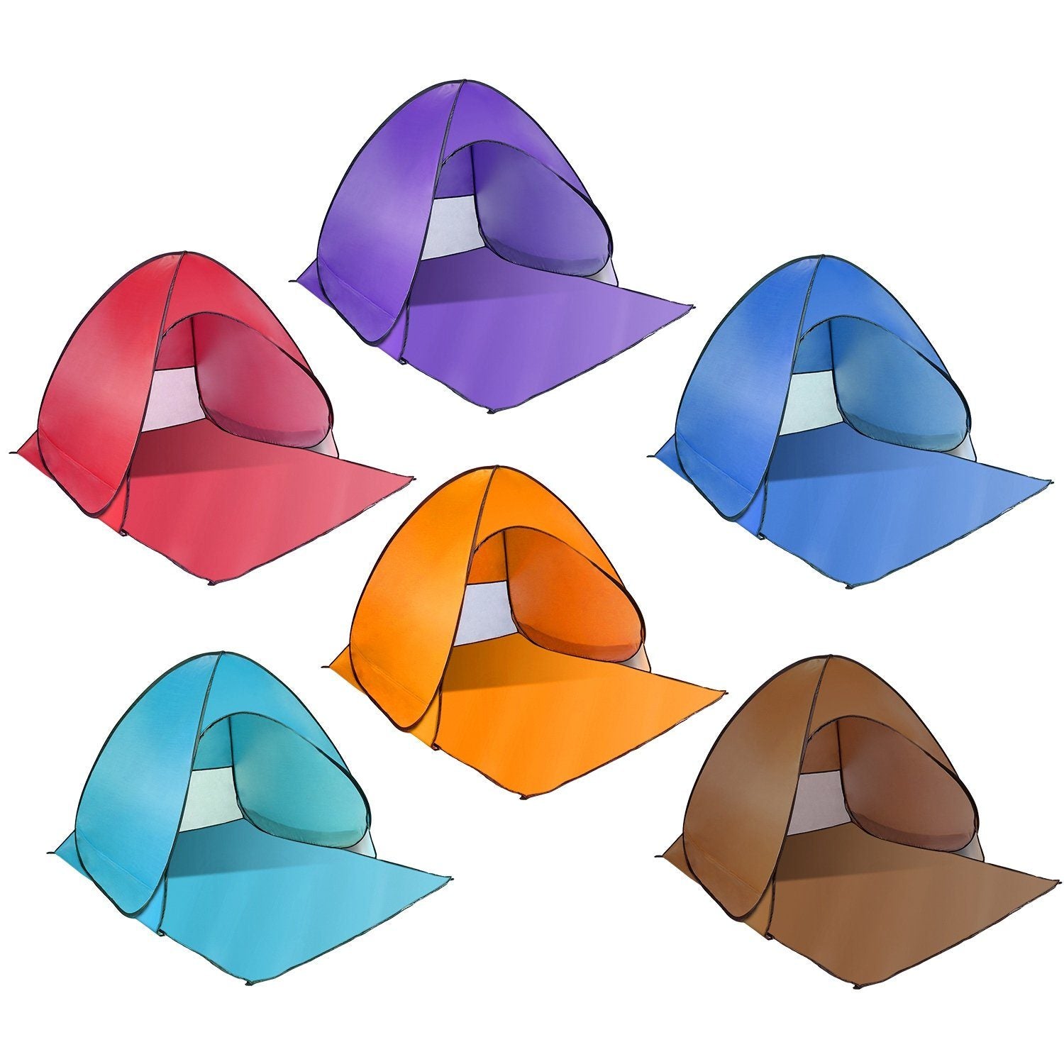 Pop Up Beach Tent Sun Shade Shelter Sports & Outdoors - DailySale