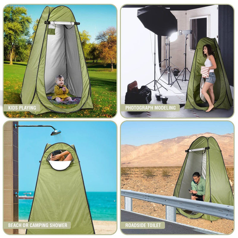 Pop Up Privacy Tent - Instant Portable Outdoor Shower Tent, Camp Toilet, Changing Room Sports & Outdoors - DailySale
