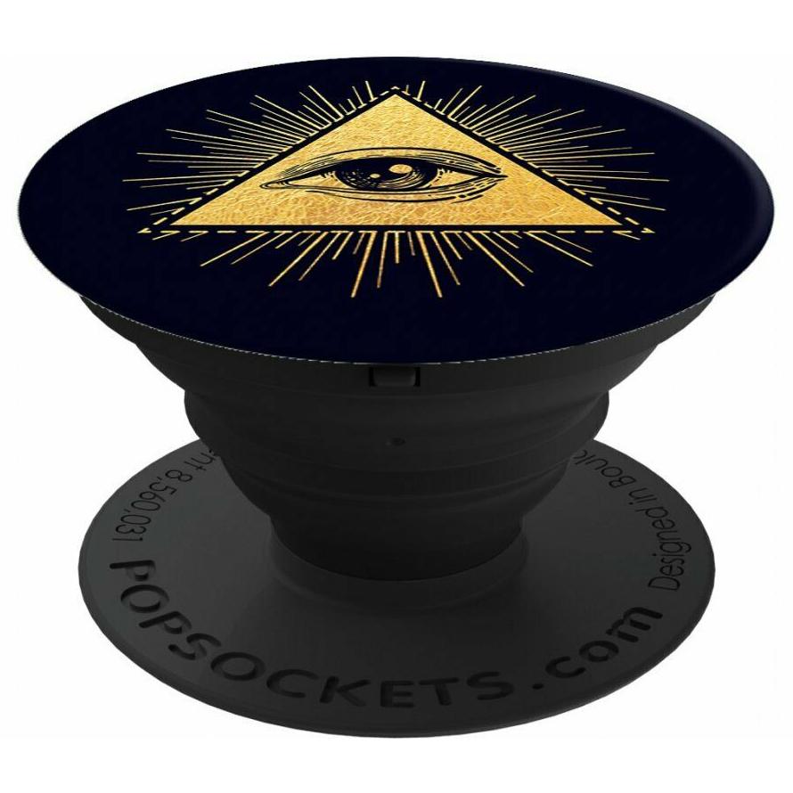 PopSockets Phone Grip PopSocket Universal Phone Holder Illuminati Eye Mobile Accessories - DailySale