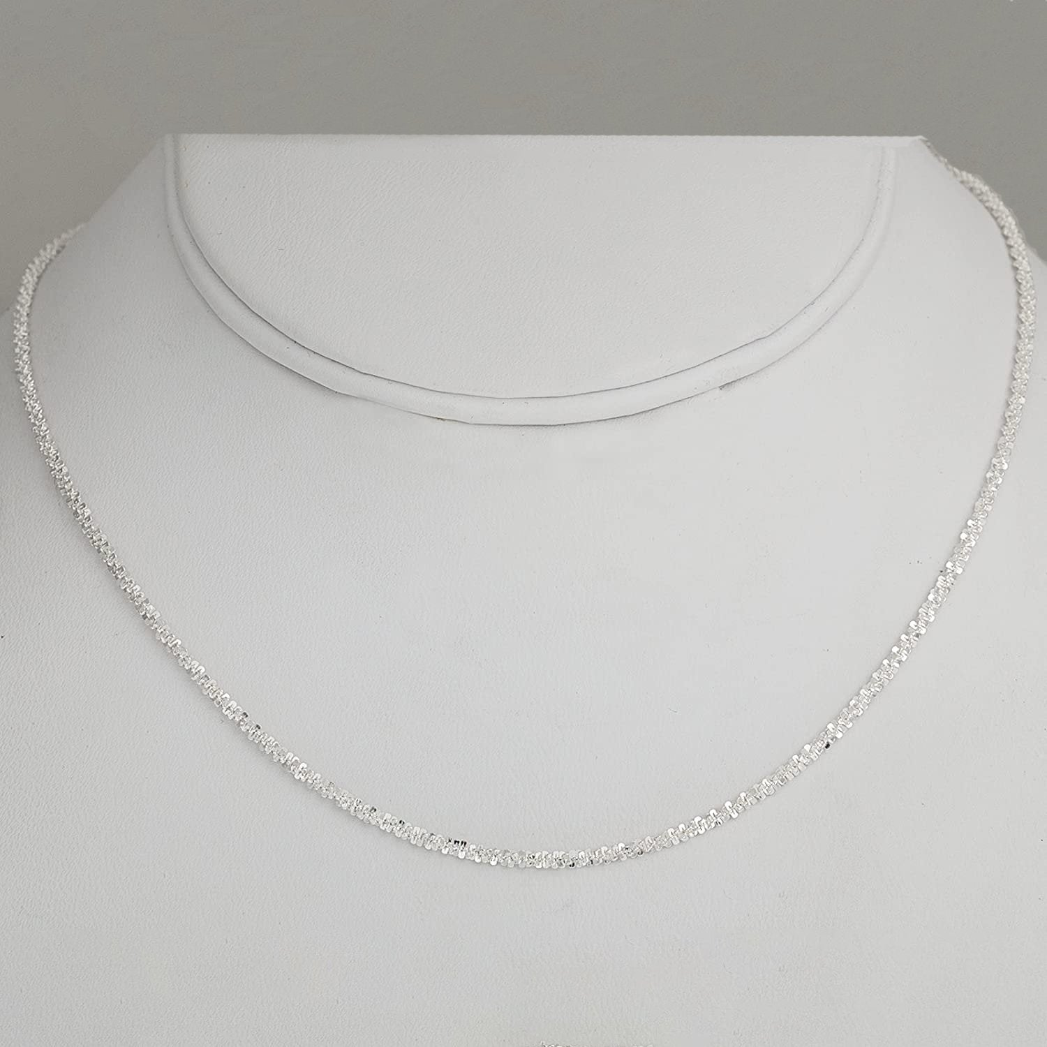 Pori Jewelers 925 Sterling Silver 2MM Twisted ROC Chain Necklace Necklaces - DailySale