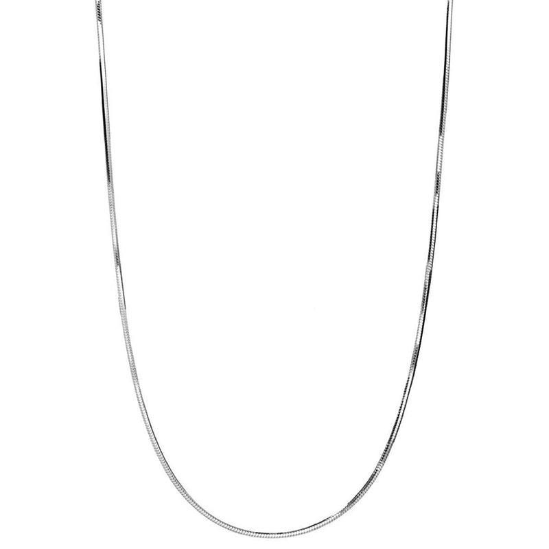 Pori Jewelers .925 Sterling Silver .7MM Magic 8 Sided Italian Snake Chain Necklaces - DailySale