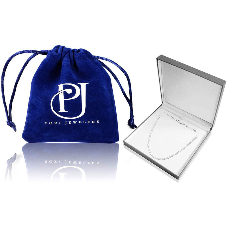 Pori Jewelers 925 Sterling Silver Figaro Chain Necklace Necklaces - DailySale