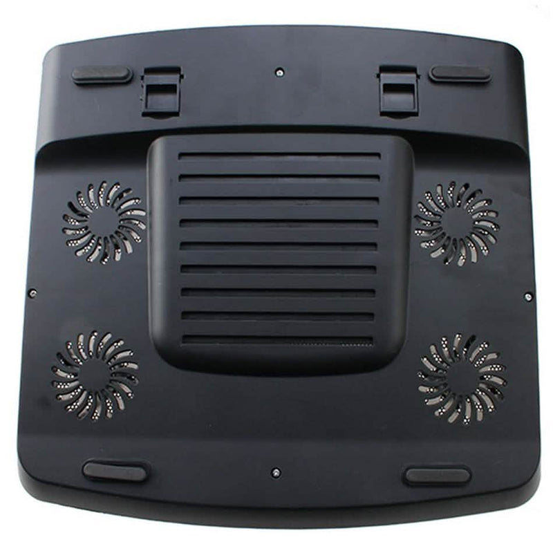 Portable 5 Fans Cooling Pad LED Light Radiator Computer Accessories - DailySale