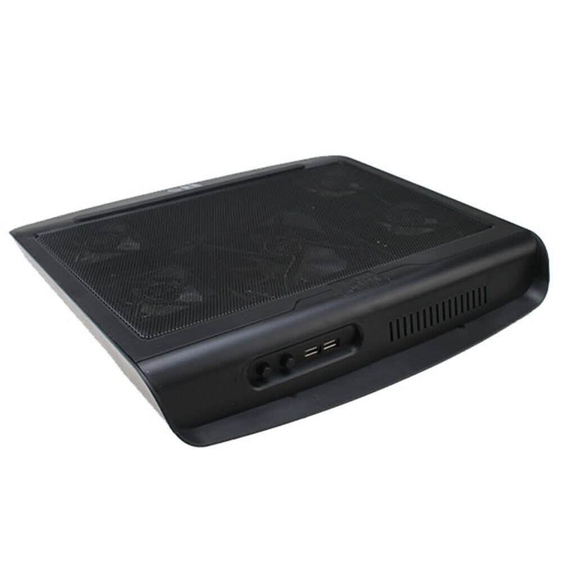 Portable 5 Fans Cooling Pad LED Light Radiator Computer Accessories - DailySale