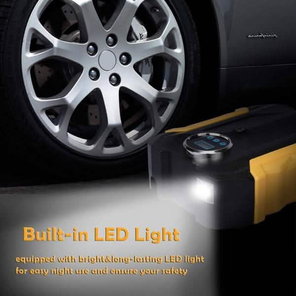 Portable Air Compressor Pump Tire Inflator Automotive - DailySale