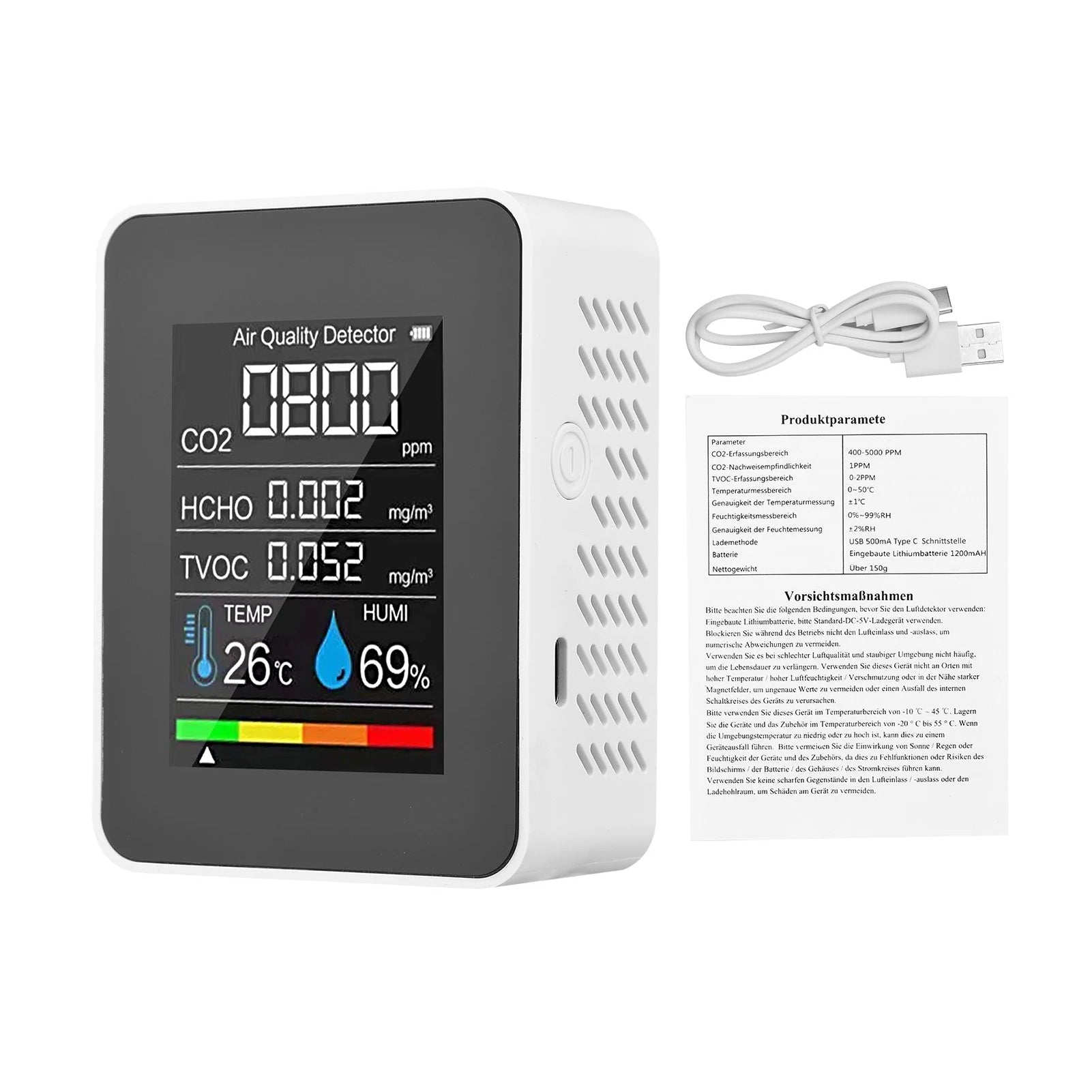 Portable Air Quality Monitor Wellness - DailySale