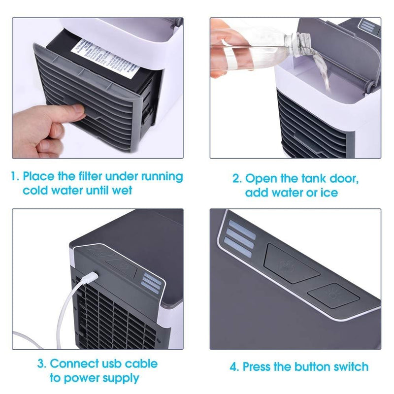Portable Air Space Cooler & Purifier Home Essentials - DailySale