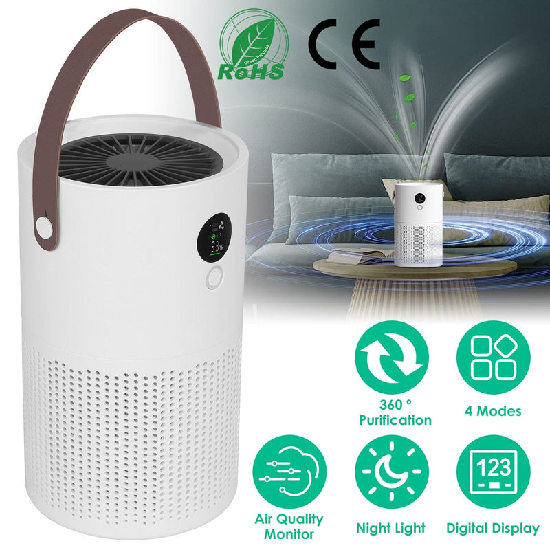 Portable Anio Air Purifier Electronic Air Sterilization with 4 Modes Night Light Wellness - DailySale