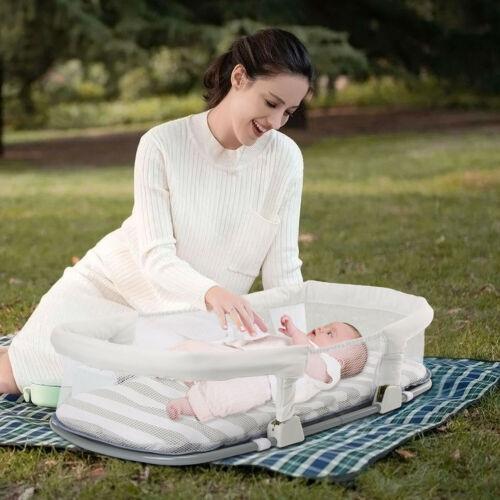 Portable Baby Bedside Lounger Infant Bassinet Sleeping Bed Baby - DailySale