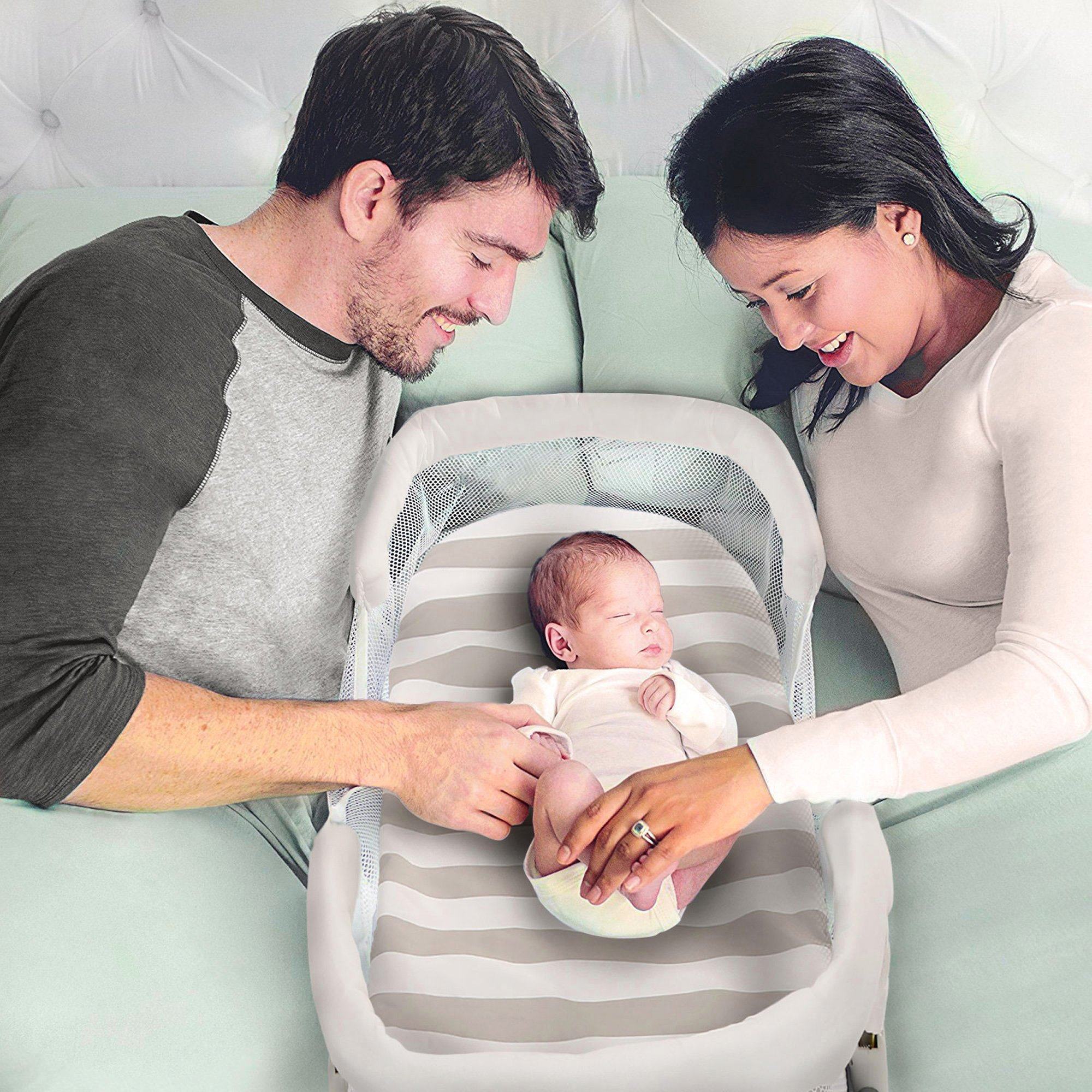 Portable Baby Bedside Lounger Infant Bassinet Sleeping Bed Baby - DailySale