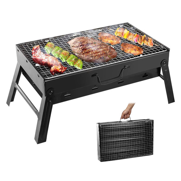 Portable Barbecue Grill Foldable Charcoal Sports & Outdoors - DailySale
