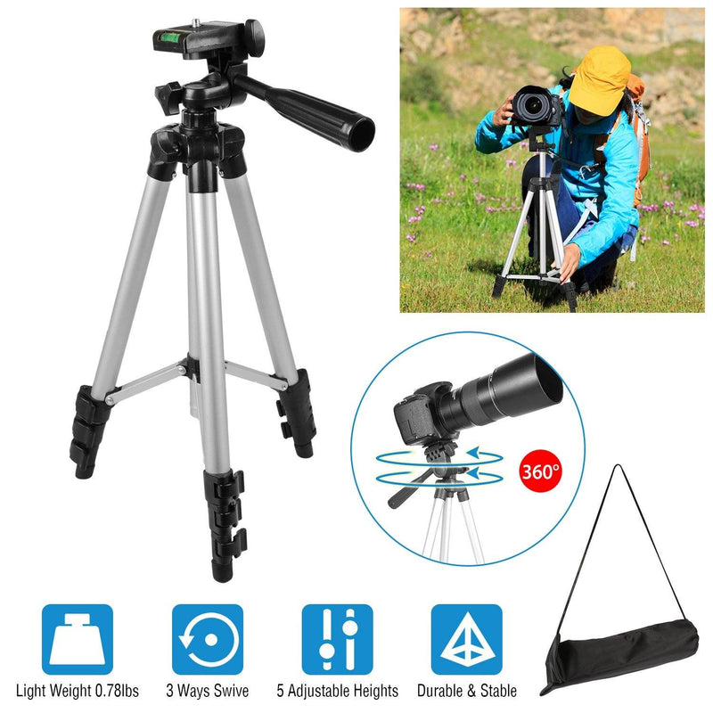 Portable Camera Tripod 45" Adjustable Camera Stand Cameras & Drones - DailySale