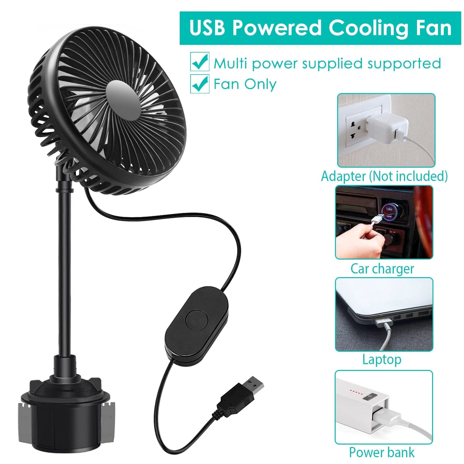 Portable Car Cooling Fan Automotive - DailySale