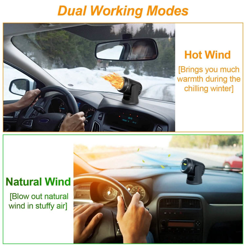 Portable Car Heater 2-in-1 Heating Cooling Fan Automotive - DailySale