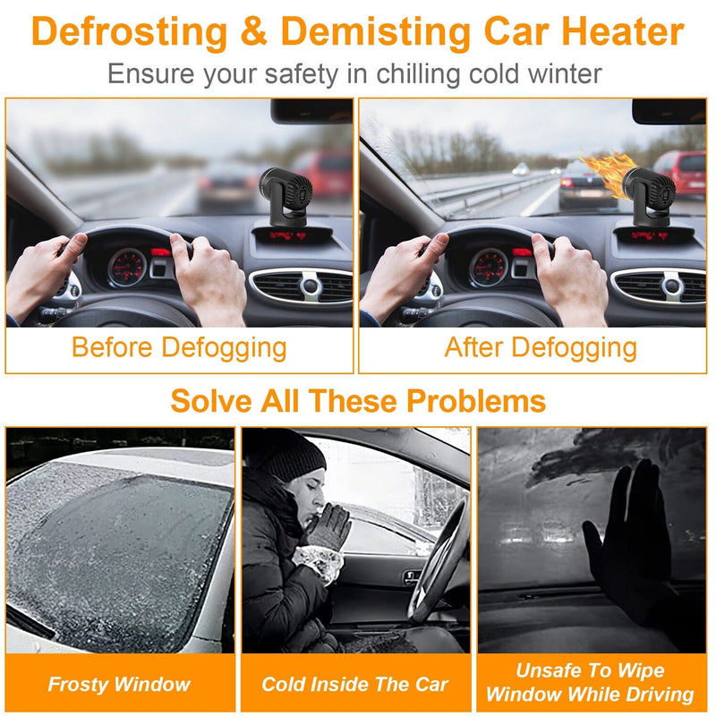 Portable Car Heater 2-in-1 Heating Cooling Fan Automotive - DailySale