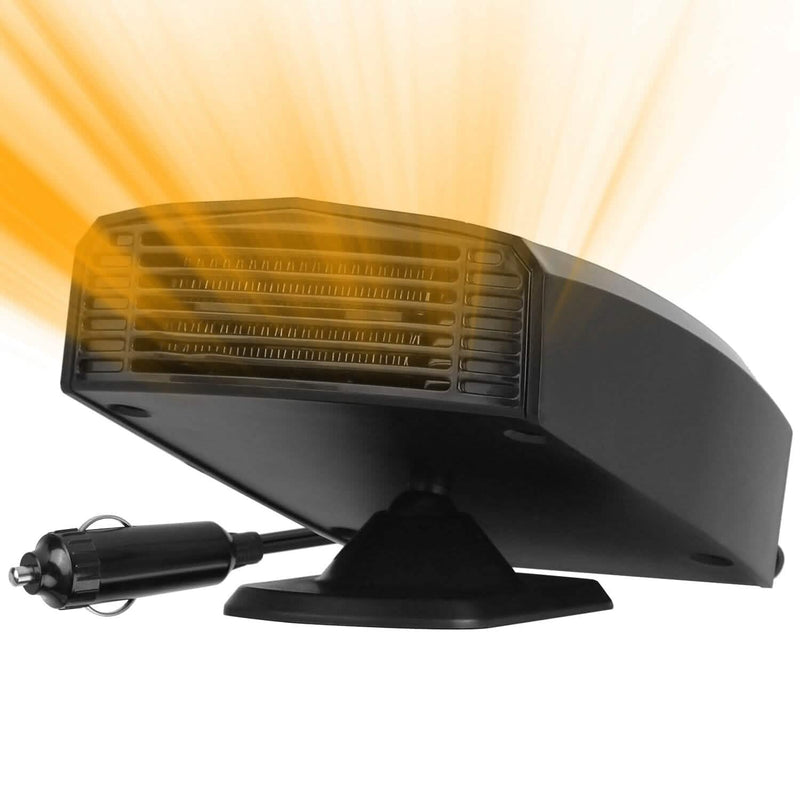 Portable Car Heater Heating Fan 2-in-1 Defroster Defogger Demister Windshield Heater 