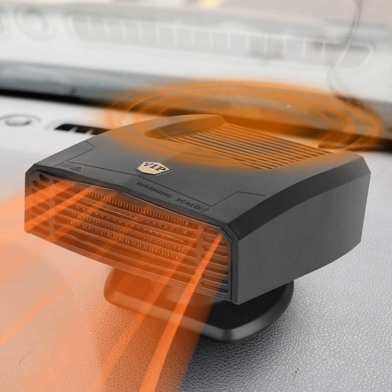 Portable Car Heater Heating Fan 2-in-1 Defroster Defogger Demister Windshield Heater Automotive - DailySale