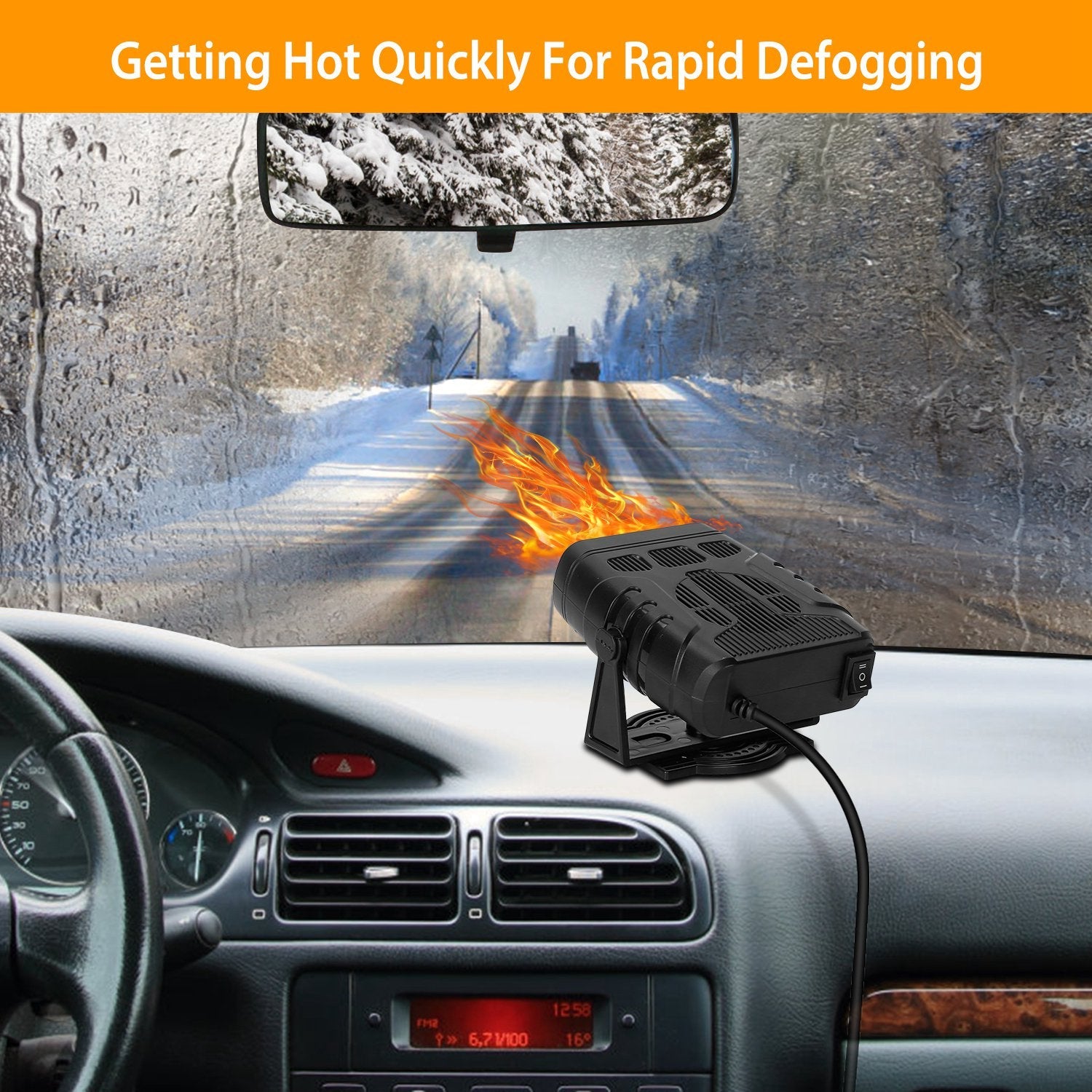 Portable Car Heating Fan Automotive - DailySale