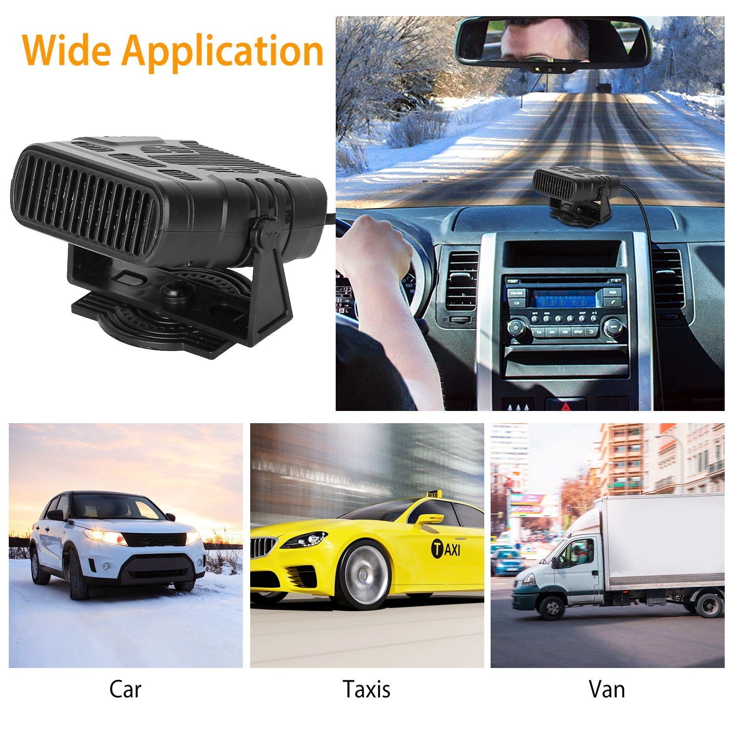 Portable Car Heating Fan Automotive - DailySale