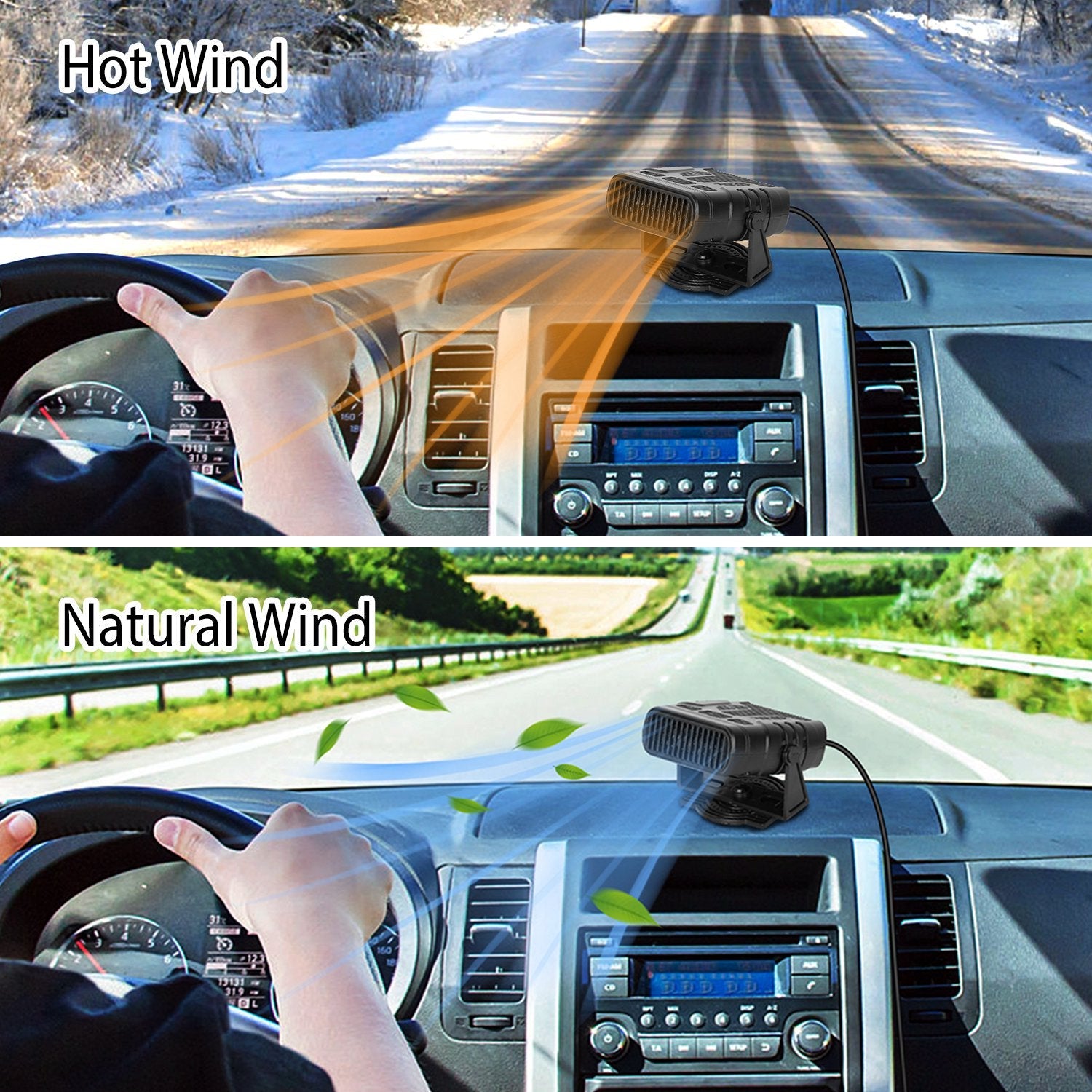 Portable Car Heating Fan Automotive - DailySale