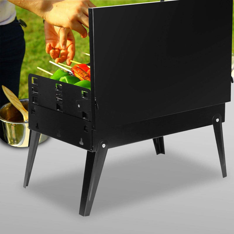 Portable Charcoal Grill Foldable BBQ Suitcase Garden & Patio - DailySale