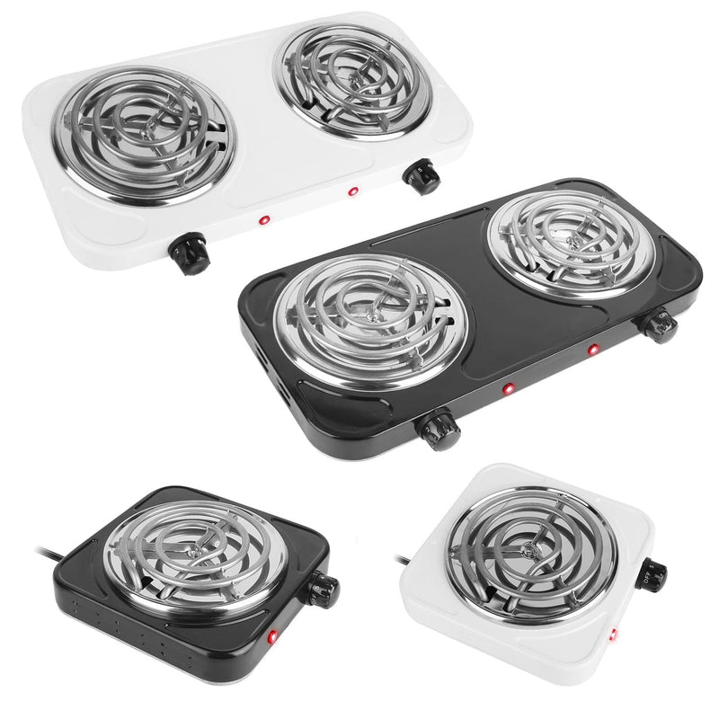 Portable Coil Heating Hot Plate Stove Countertop Kitchen Appliances - DailySale