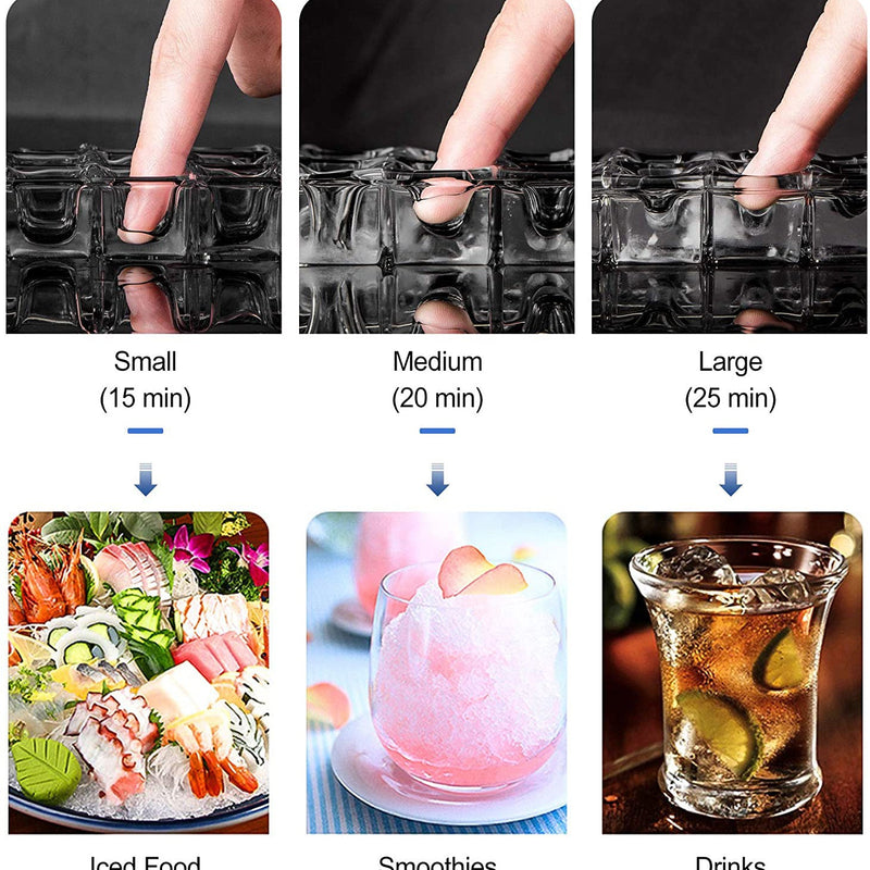 Portable Countertop Clear Ice Maker Stainless Steel Ice Maker Kitchen Appliances - DailySale