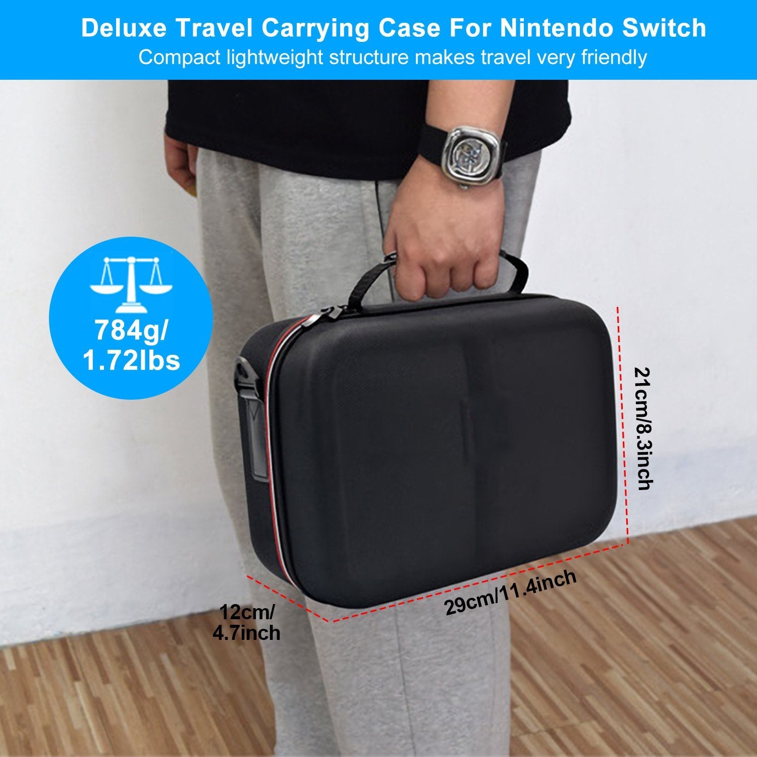 Portable Deluxe Carrying Case for Nintendo Switch Video Games & Consoles - DailySale